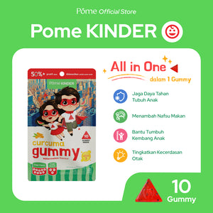 Open image in slideshow, Pome Kinder Gummy for Kids - Multivitamin, Omega-3, Curcuma
